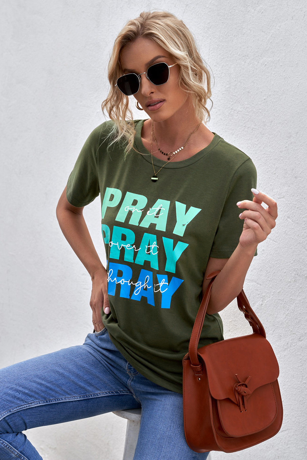 Pray Print T-Shirt