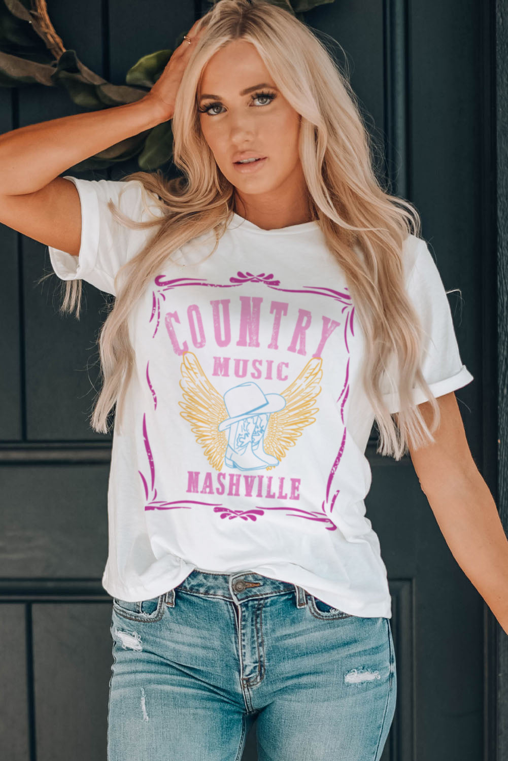 COUNTRY MUSIC NASHVILLE Graphic Tee