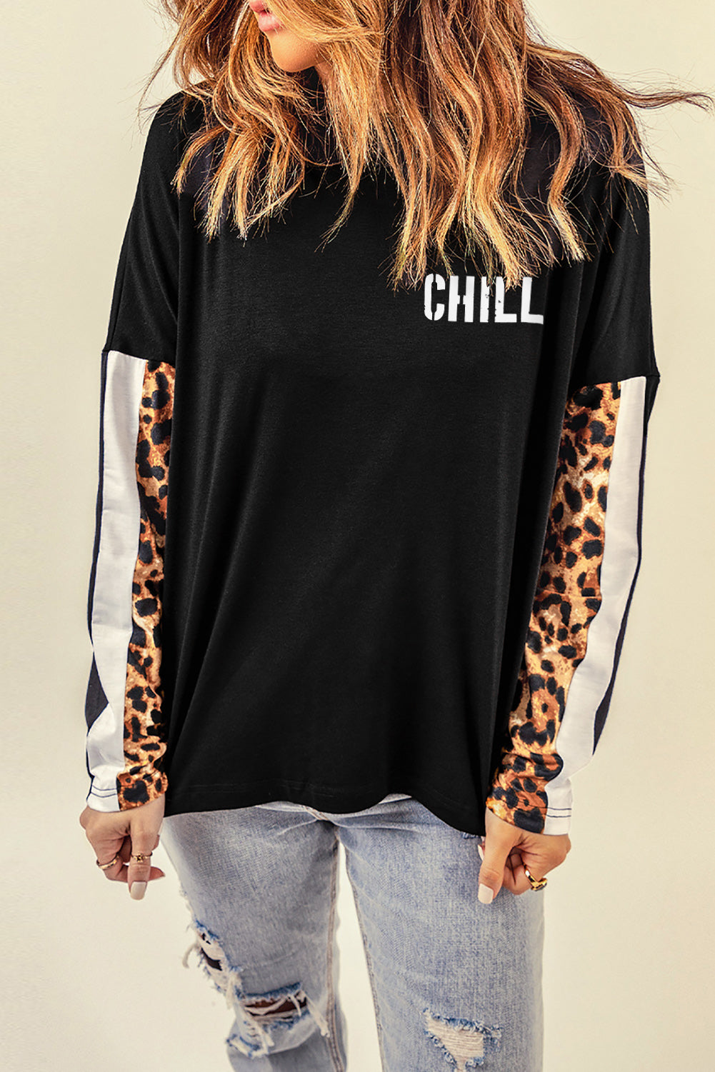 Leopard CHILL Long Sleeve Top