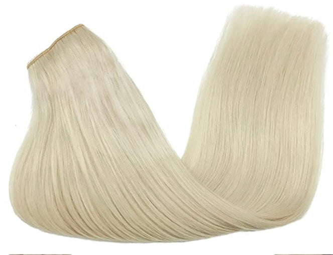 Platinum Blonde Halo Hair Extensions