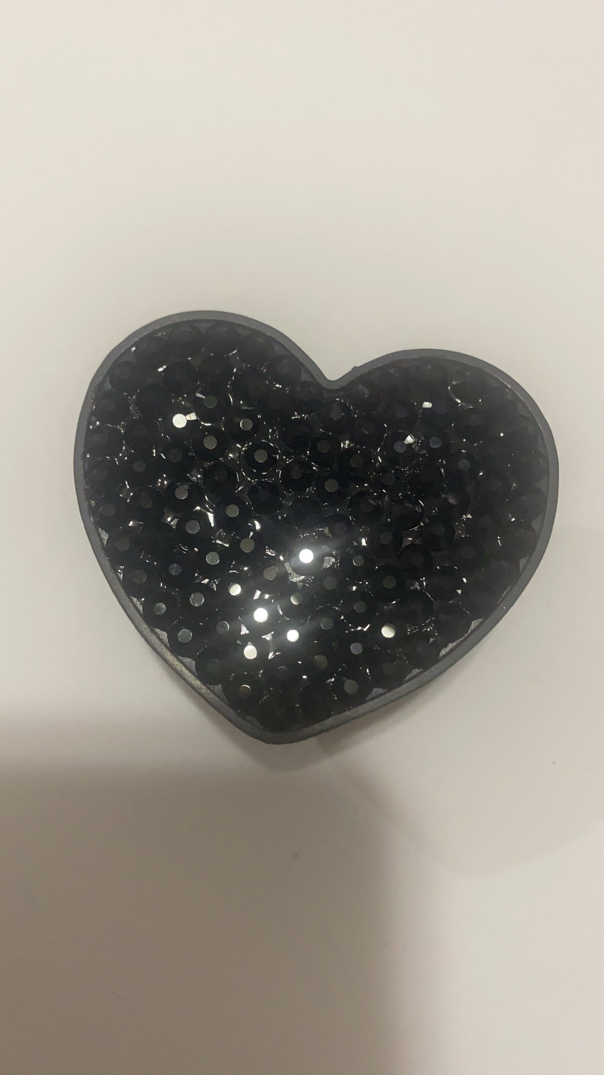 Black Diamond Heart Phone Holder